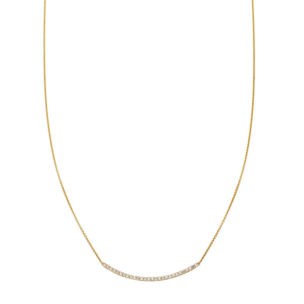 29 white diamond arch necklace prn 435 wd