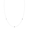 3-letter gold initial necklace illustration - custom ordering guide for personalized jewelry
