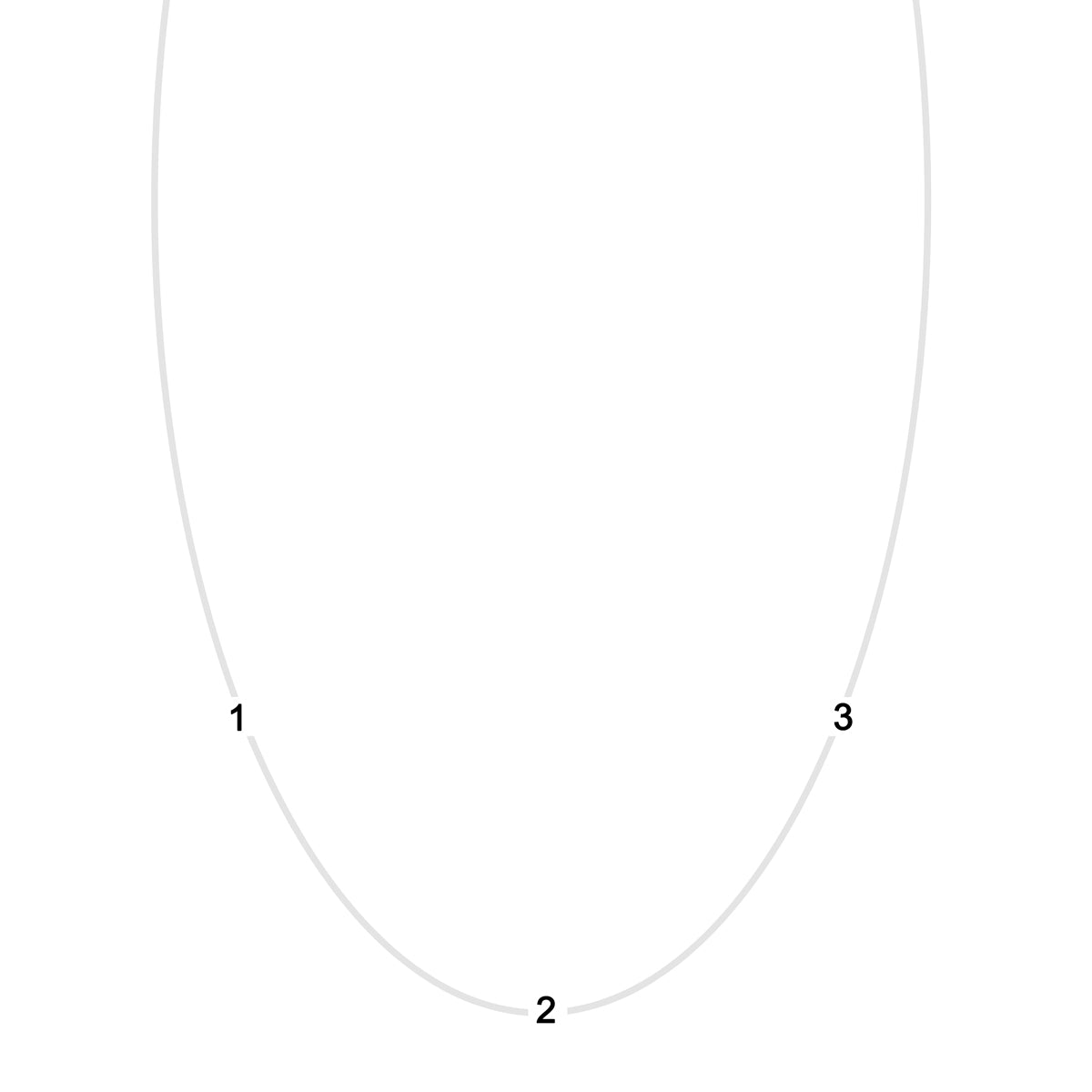 3-letter gold initial necklace illustration - custom ordering guide for personalized jewelry