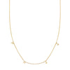 4-letter 14k gold diamond initial necklace with pave-set letters, customizable monogram, handmade in NYC