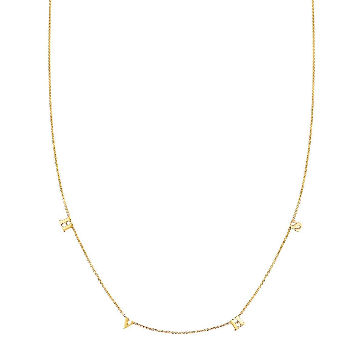 4-letter gold initial necklace - custom personalized jewelry for unique style expression
