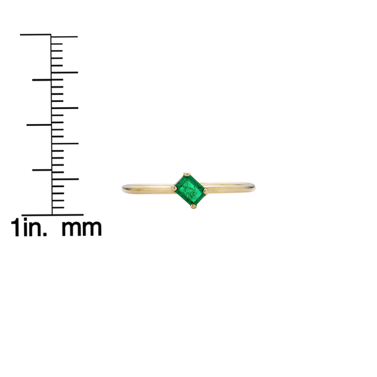 sideways emerald ring