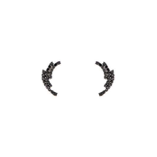 Black Diamond Laurel Earrings