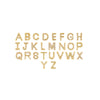 Complete set of diamond-encrusted gold letter pendants - luxurious alphabetic charm collection