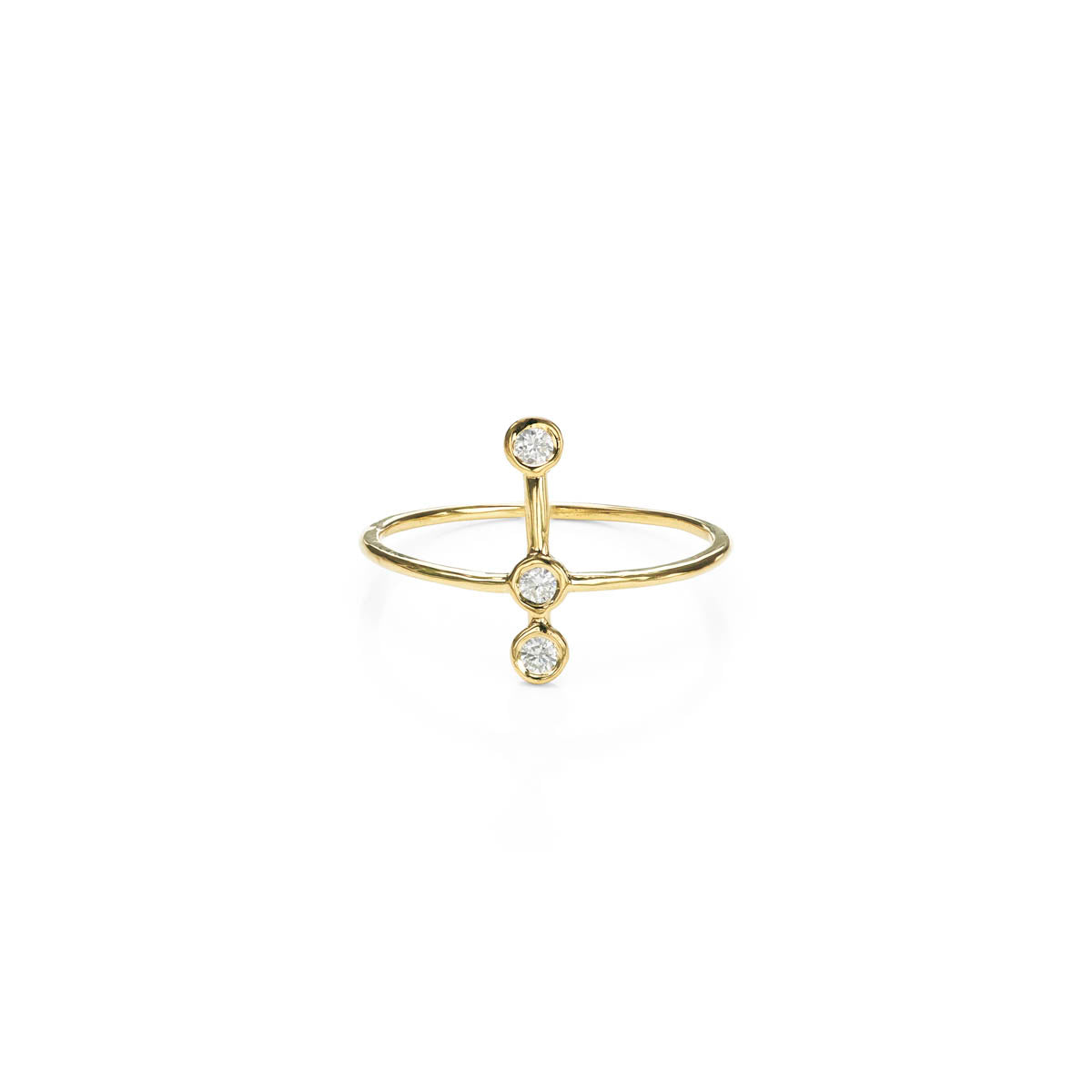 astral diamond gold halo ring PRR 087 WD