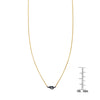 black diamond tiny love knot necklace black diamond chai necklace with ruler