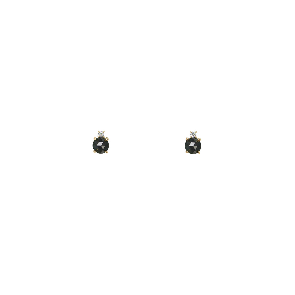 black white diamond gold stud earrings PRE 157 BD_f970e012 3b41 4217 9c01 bab4dc8f22a2