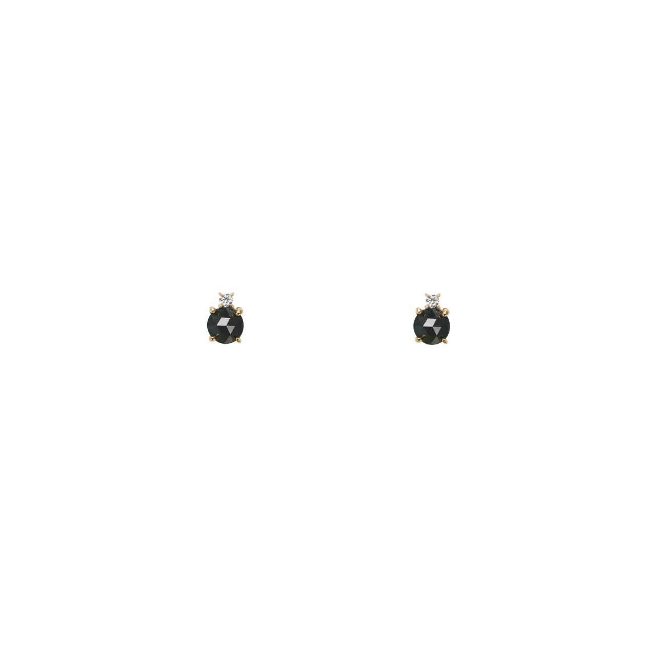 black white diamond gold stud earrings PRE 157 BD_f970e012 3b41 4217 9c01 bab4dc8f22a2