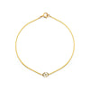 cancer gold zodiac bracelet PRB 440 14K