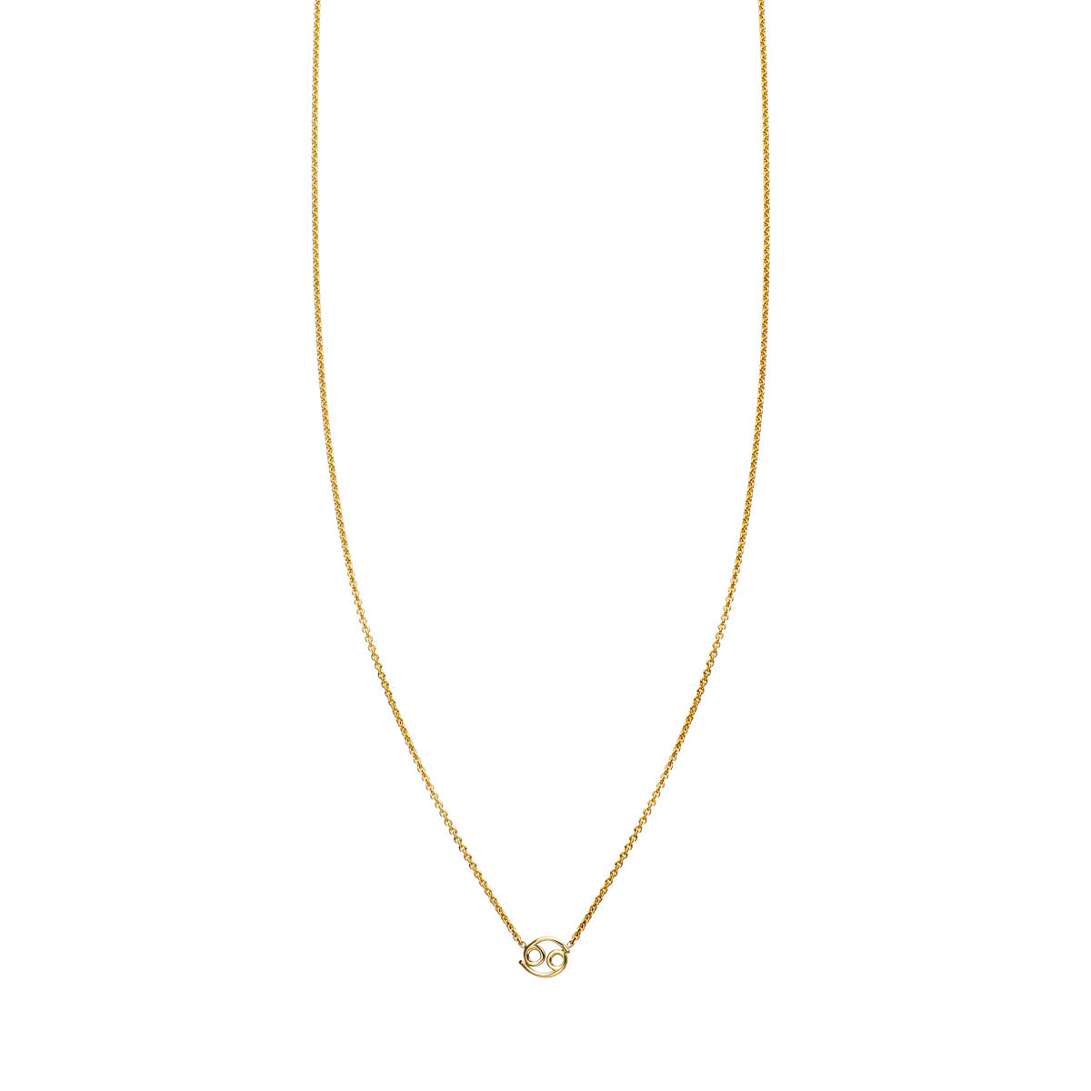 cancer gold zodiac necklace PRN 440 14K