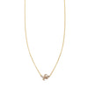 diamond banana gold necklace