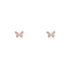 diamond butterfly stud earrings pre 605 14k