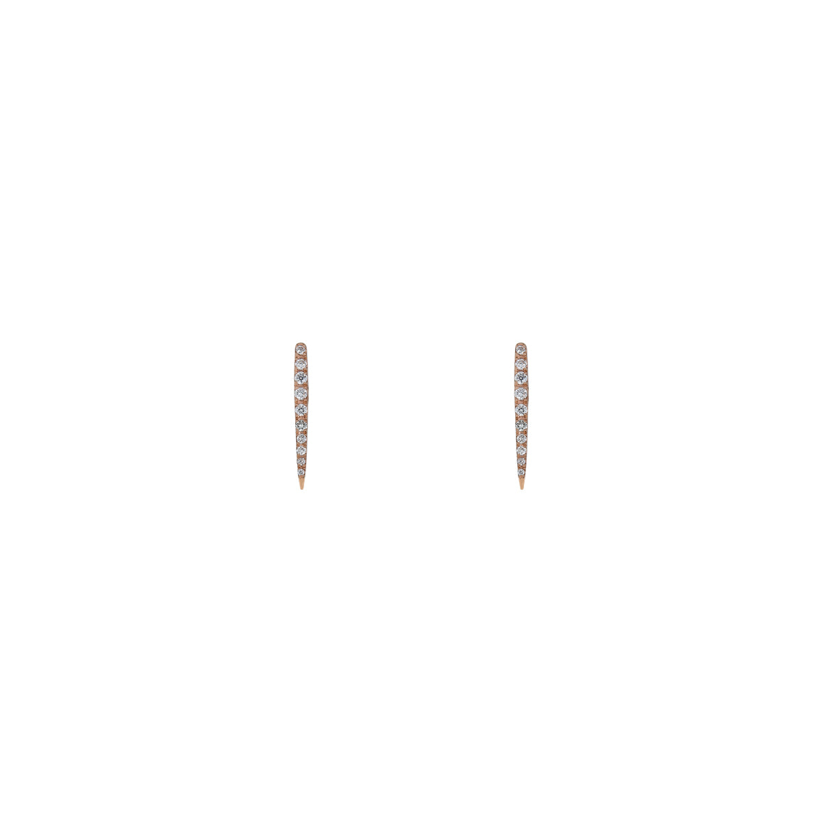diamond long drop medium stud earrings