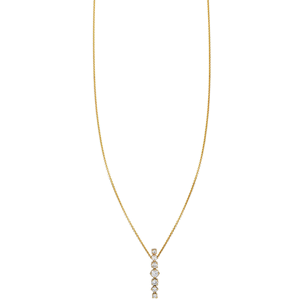 diamond totem gold necklace