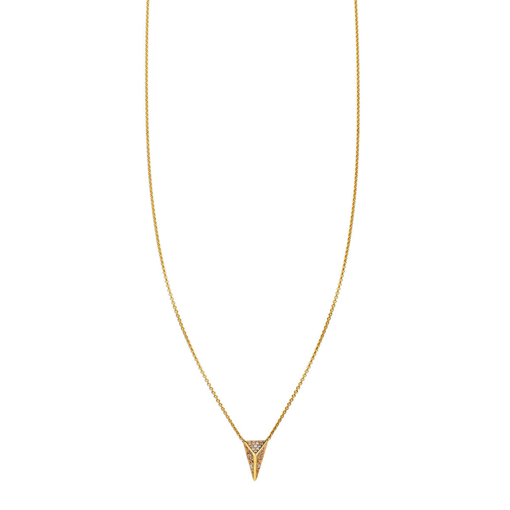 diamond vertical spike necklace prn 151 wd 14k
