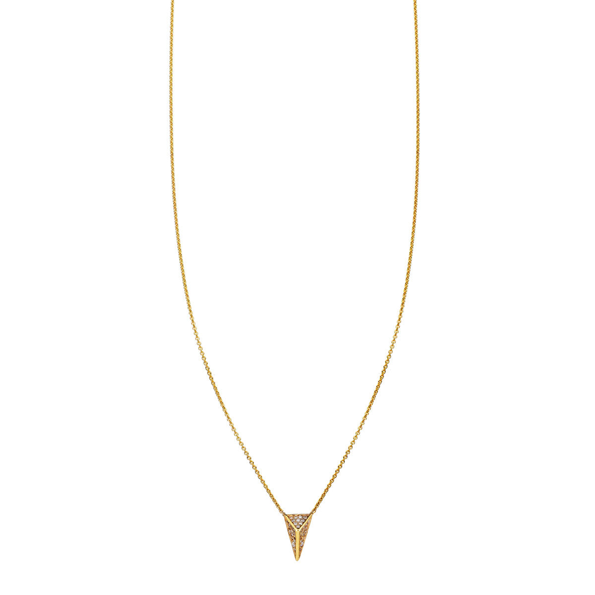 diamond vertical spike necklace prn 151 wd 14k