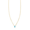 double bubble turquoise necklace PRN 503 14k