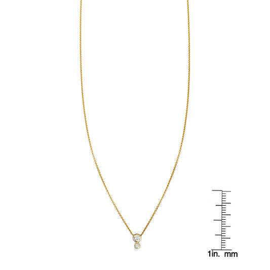 Double Diamond Bubble Necklace