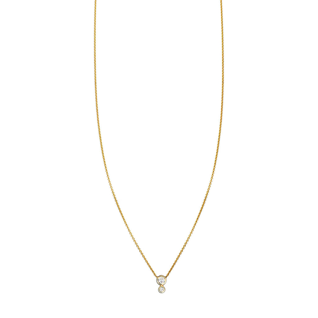 double diamond bubble necklace PRN 049 WD