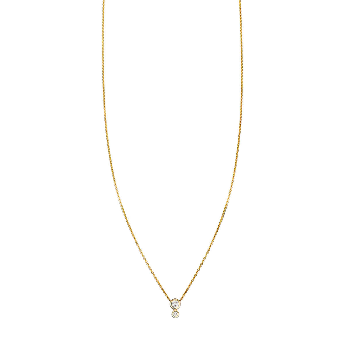 double diamond bubble necklace PRN 049 WD