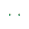 emerald and diamond bubble stud earrings pre 450 14ky