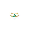 emerald gold tiara ring PRR073 EM