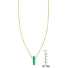 emerald window charm necklace_1