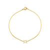 gemini gold zodiac bracelet PRB 440 14K