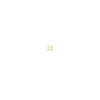 gemini gold zodiac earring PRE 440 14K