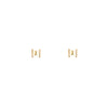 gold bowtie earring PRE 421 14KY