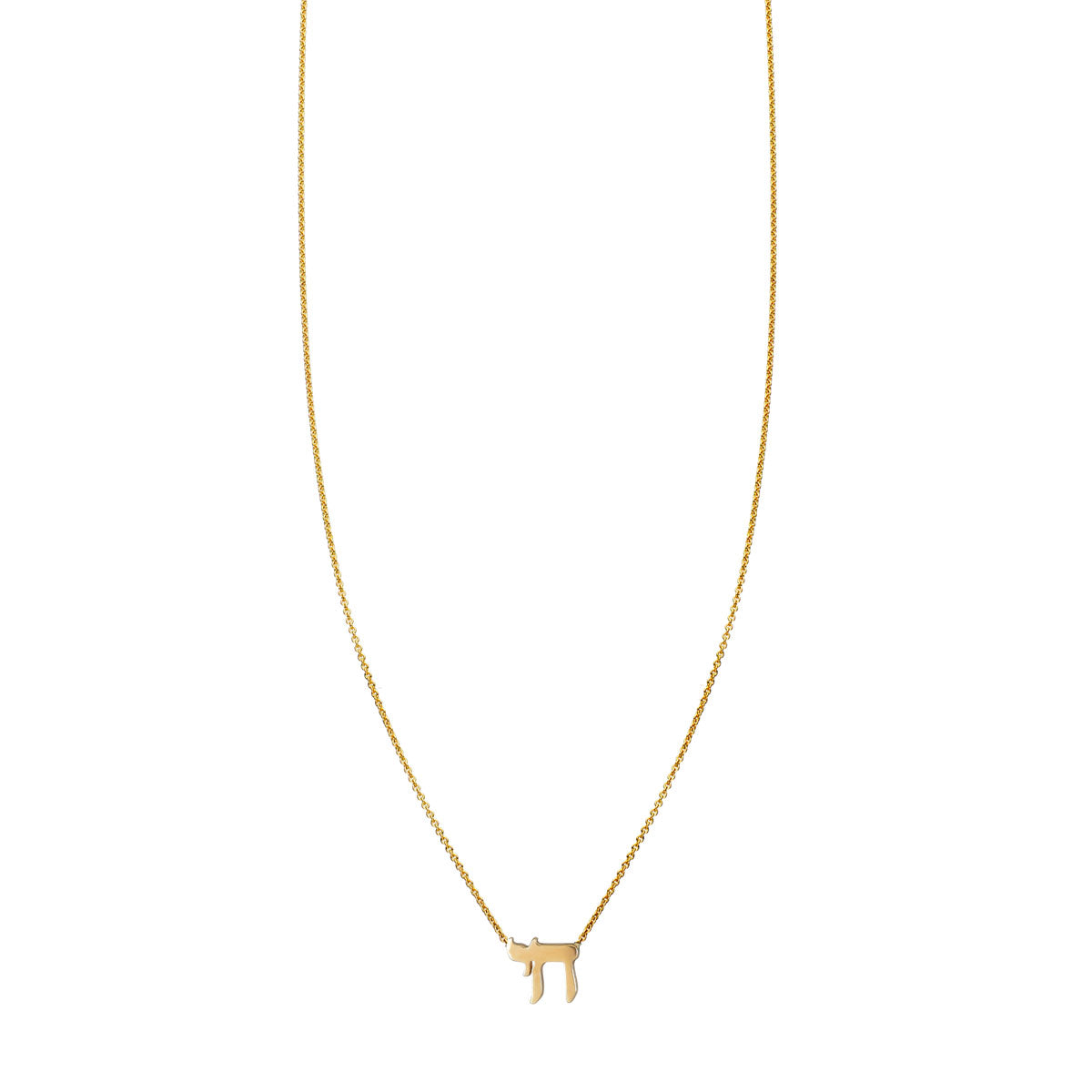 gold chai necklace prn 269 14k