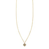 gold jerusalem cross charm pendant necklace PRN 017