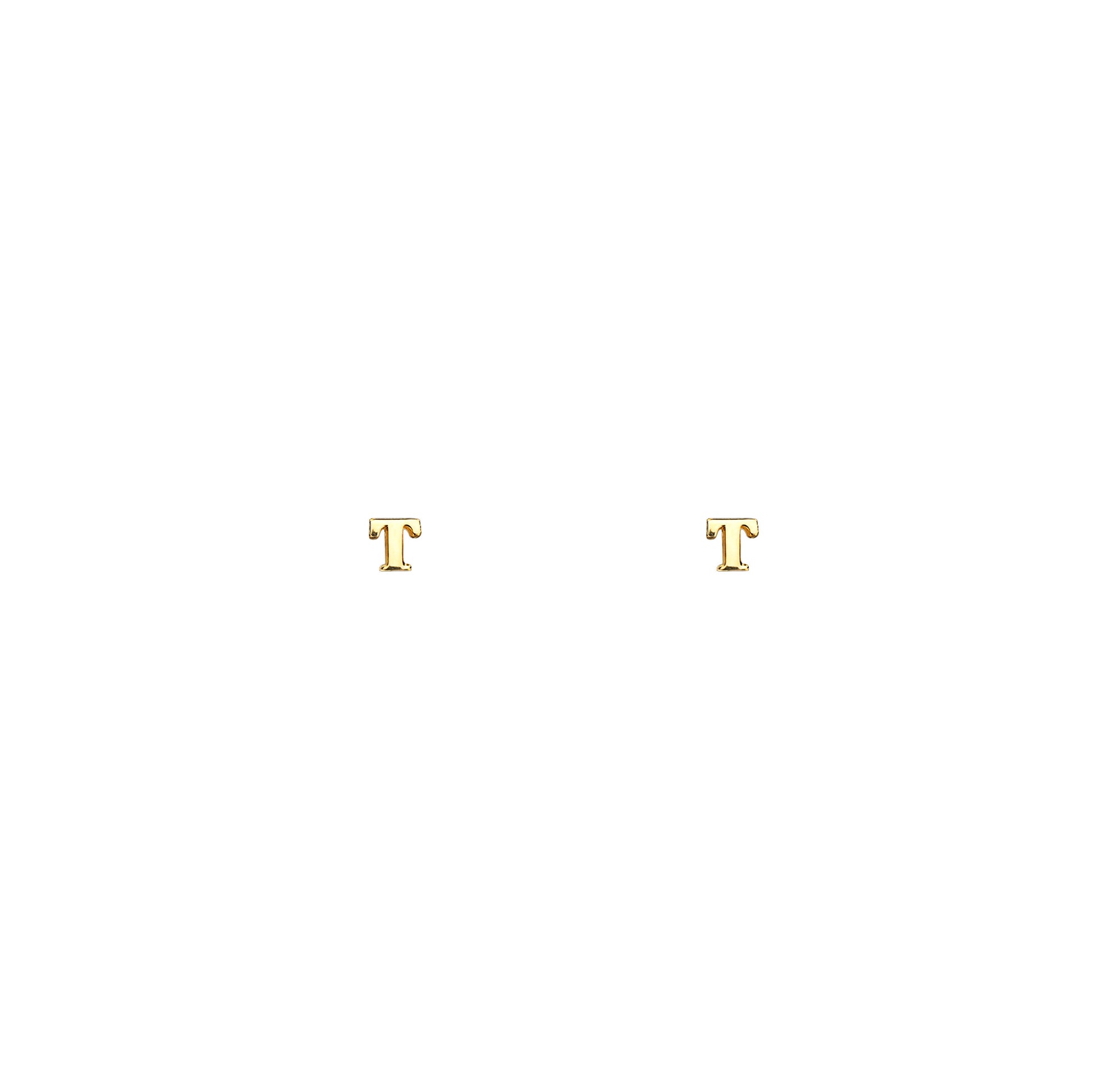 Gold Letter Initial Stud Earrings by Phoenix Roze: Subtle elegance for personalized style.