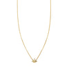 gold pot leaf necklace