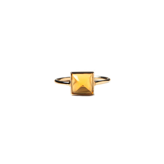 gold punk rock spike stud citrine ring PRR 003_6e68226a 5d0a 41f4 a6de f56e94af5be7