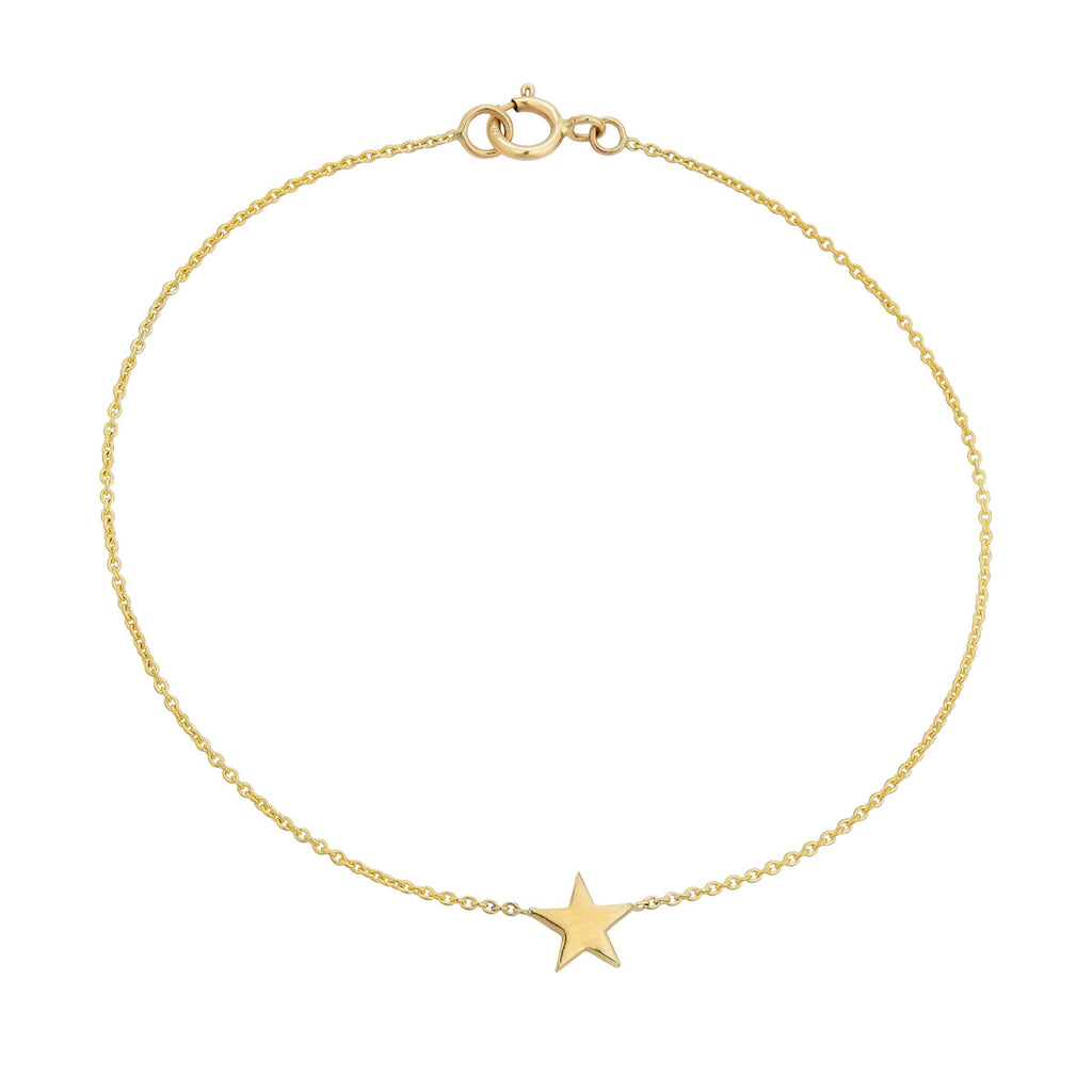 gold star bracelet prb 034 14k
