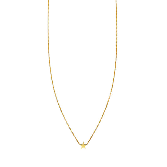 gold star necklace prn 287 14k