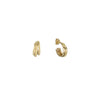 gold triple hoop earring