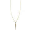 gold unicorn horn necklace 1