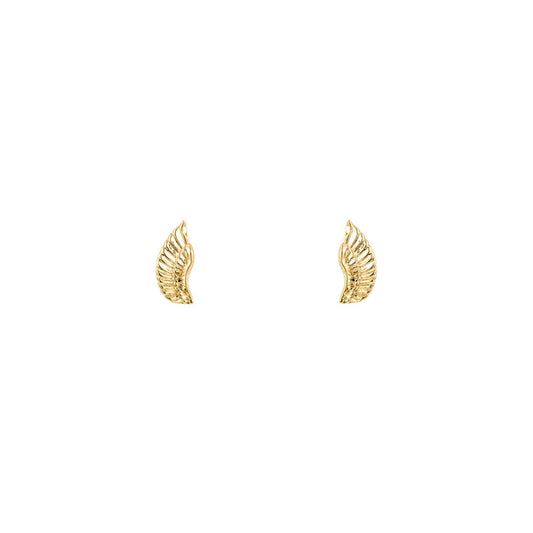 gold wing stud earrings PRE 008