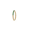 half eternity emerald gold band side view