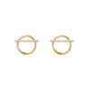 horizontal diamond pave bar hoops PRE 1800 HWD