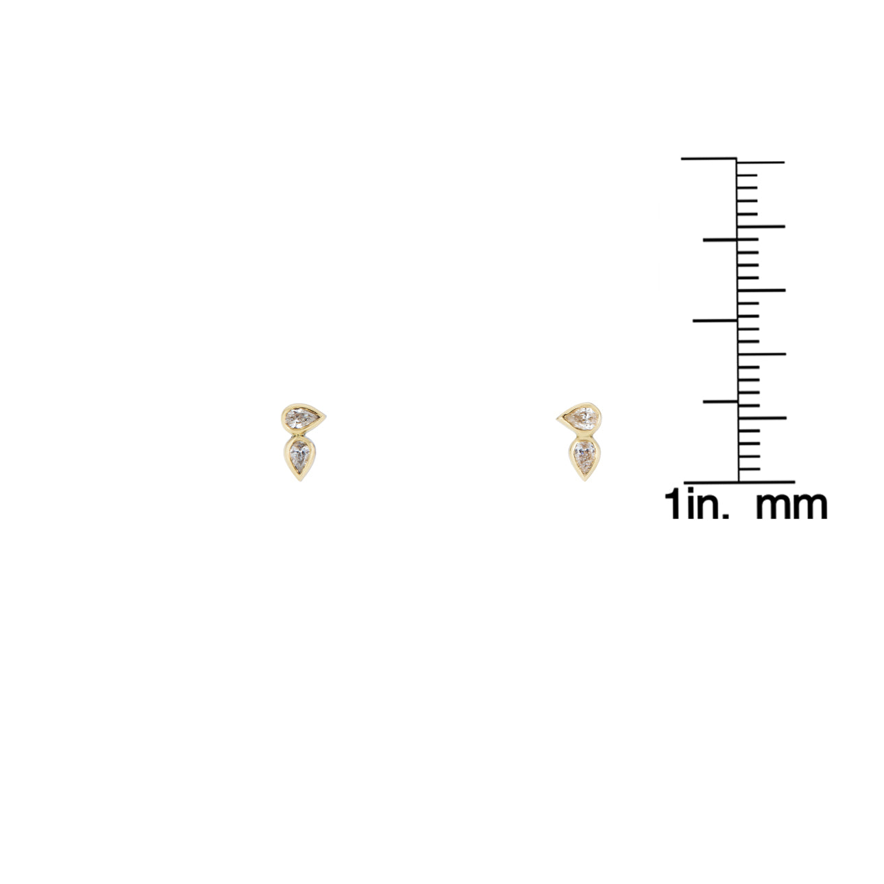 horizontal double tear drop diamond earrings_1