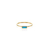 inlayed turquoise rectangle band PRR077 TUR