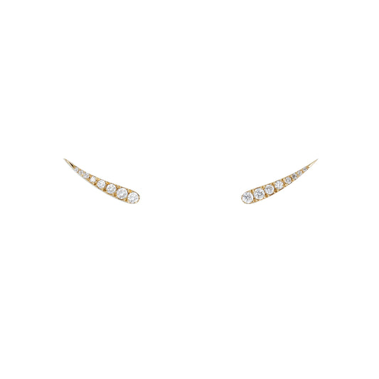 large diamond eyelash stud earrings