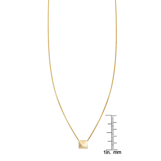 Large Gold Pyramid Necklace
