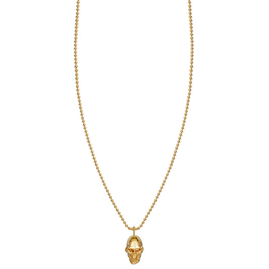 large gold skull necklace