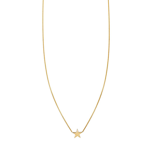 large gold star necklace