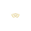 large infinity sign ring in yellow gold PRR 065 14KY