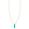large turquoise bar necklace PRN 500 14K
